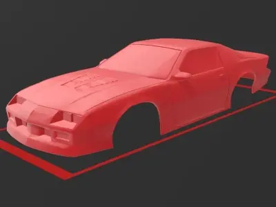 CHEVROLET CAMARO IROC-Z 1990 MINI-Z COMPATIBLE CAR BODY 3D print model