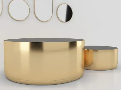 Decorative Mirror - Coffee table 3D model