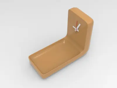 Uko Clock Low-poly 3D model