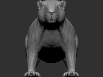 VFX Ready marmot 3d model 3D model