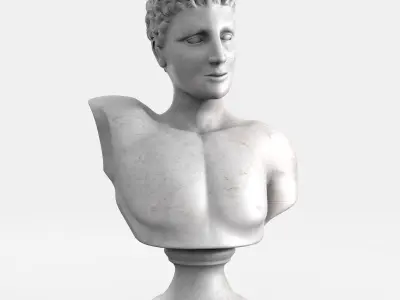 Classic male bust 3D model