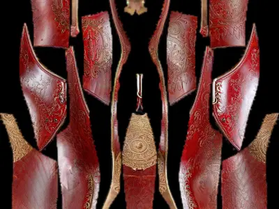 Detailed Red top PBR 4k Low-poly 3D model