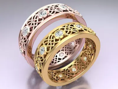 Wedding Rings - N110440 3D print model