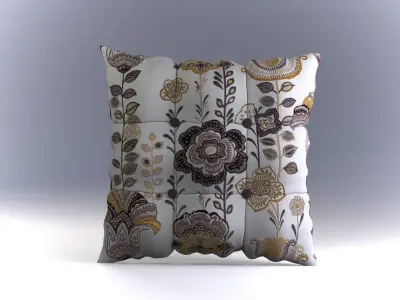 Buttoned Pillow 3D model