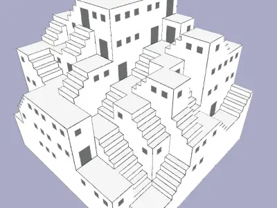 Staircase Maze 3D model