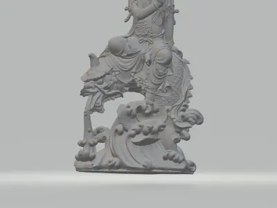 Fish and Beast Guanyin 3D print model