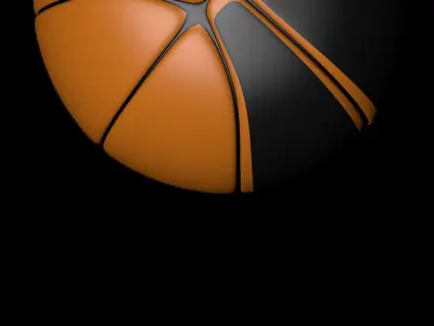 Basketball ball 3D model 12