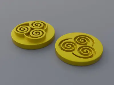Avatar Elemental Symbols 3D print model