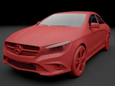 Mercedes CLA 2014 4 door 3D model