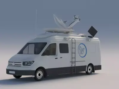 car tv van 3D model