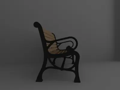 Bench park Free 3D model
