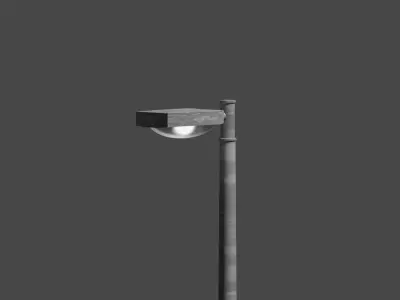Streetlight street lamp Low-poly 3D model