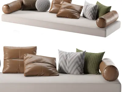 Decorative pillows Low-poly 3D model