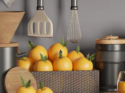 kitchen accessories 003 3D model