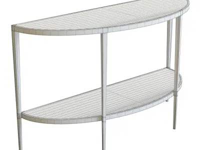 Crate and Barrel Clairemont Console Table 3D model