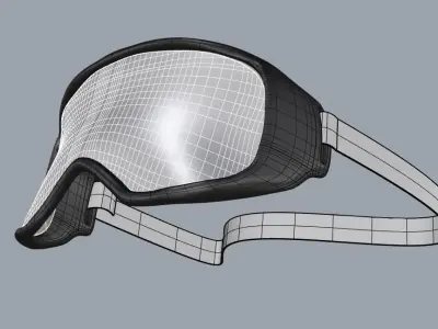 snowboard goggles 3D model