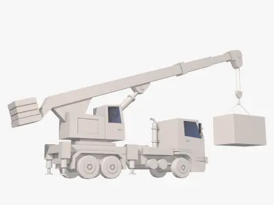 Crane Truck  3D model