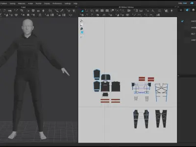 Female Sport Outfit2 Free 3D model