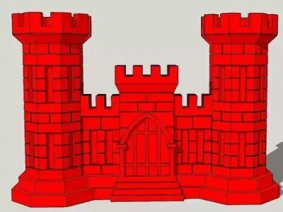 US Army Corps of Engineers Business Card Holder 3D print model