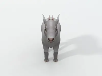 Little Goat Low-poly 3D model
