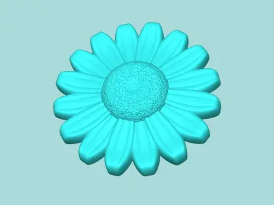 Sunflower 01 - Silicone Mold Maker - Template 3D print model