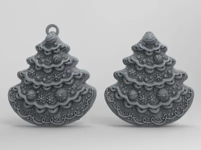 christmas tree decor  3D print model get