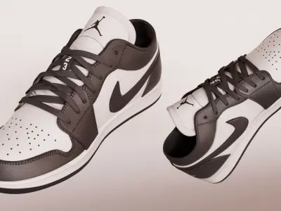 3D Model Nike Jordan Low Panda Low-poly 3D model