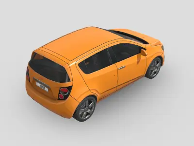 Chevrolet Aveo Sonic 2012 Low-poly 3D model