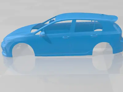 Volkswagen Golf R 2025 - Body Car STL Model 3D print model
