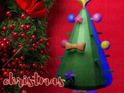 CHRISTMAS TREE assemblable 3D print model