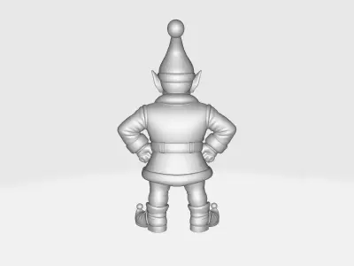 Christmas Elf Figurine Funny Holiday Elf Statue Christmas Decor 3D print model