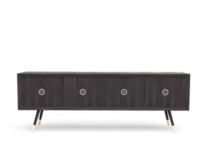 Luxury Oak Console Sideboard 3D model