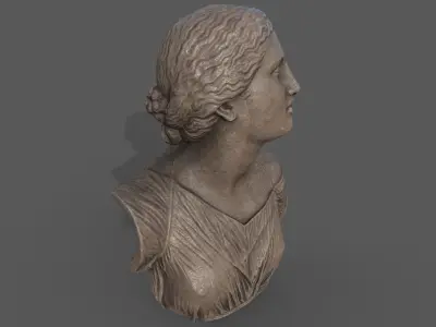 The Bust of The Daughters of Niobe  Low-poly 3D model