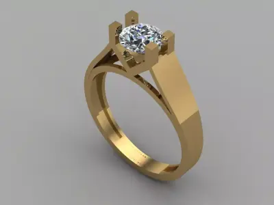 Women Ring 3DM Womens Ring 3d models 3D print model 3D print model 55