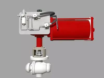 One Side Extended Bonnet Low-poly 3D model