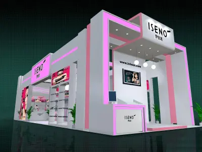 Booth - Area - 15X6-3DMAX2009-07 3D model