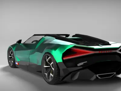 Bugatti W16 Mistral 2024 3D model