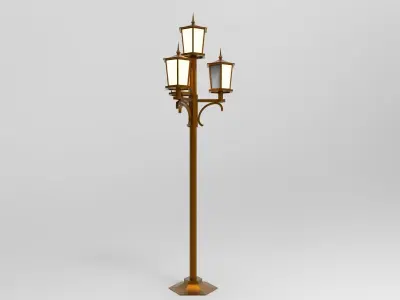 lantern Q street lamp 3D model