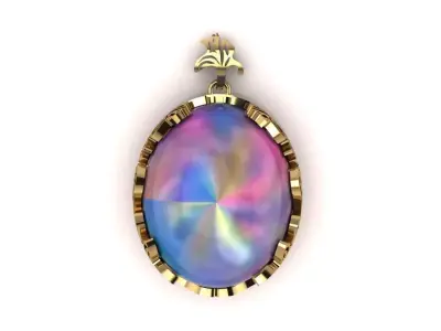 The Aurora Pendant jewelry 3D model - for Her 3D print model