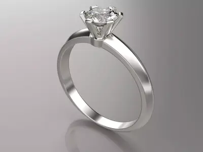 Tiffany rings 17  size 3D print model