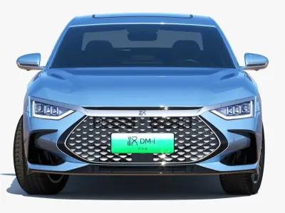 BYD Han DM-i 2023 Champion Edition With interior 3D model
