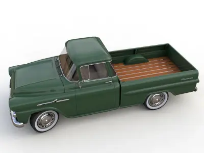 CHEVY 3100 APACHE PICKUP FLEETSIDE 1958 3D model