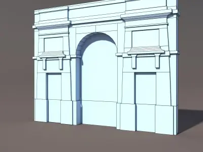 Door Portal Low poly 78 Low-poly 3D model
