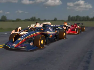 Car  formula 1 3D model