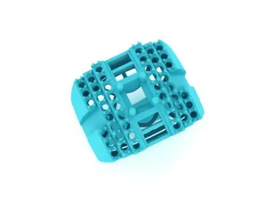 Luxury Square Stone Men Ring Jewelry  587 3D print model