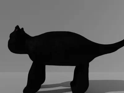 Toy kitten 3D model