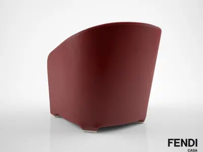 Fendi Casa Tiffany armchair 3D model