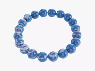 Bead Amethyst bracelet 3D model