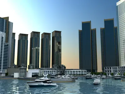 Marina Square - Abu Dhabi 3D model