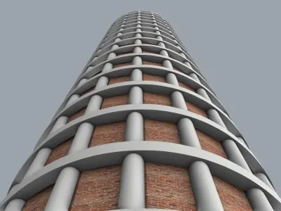 Bagnoli Industrial Tower 3D model